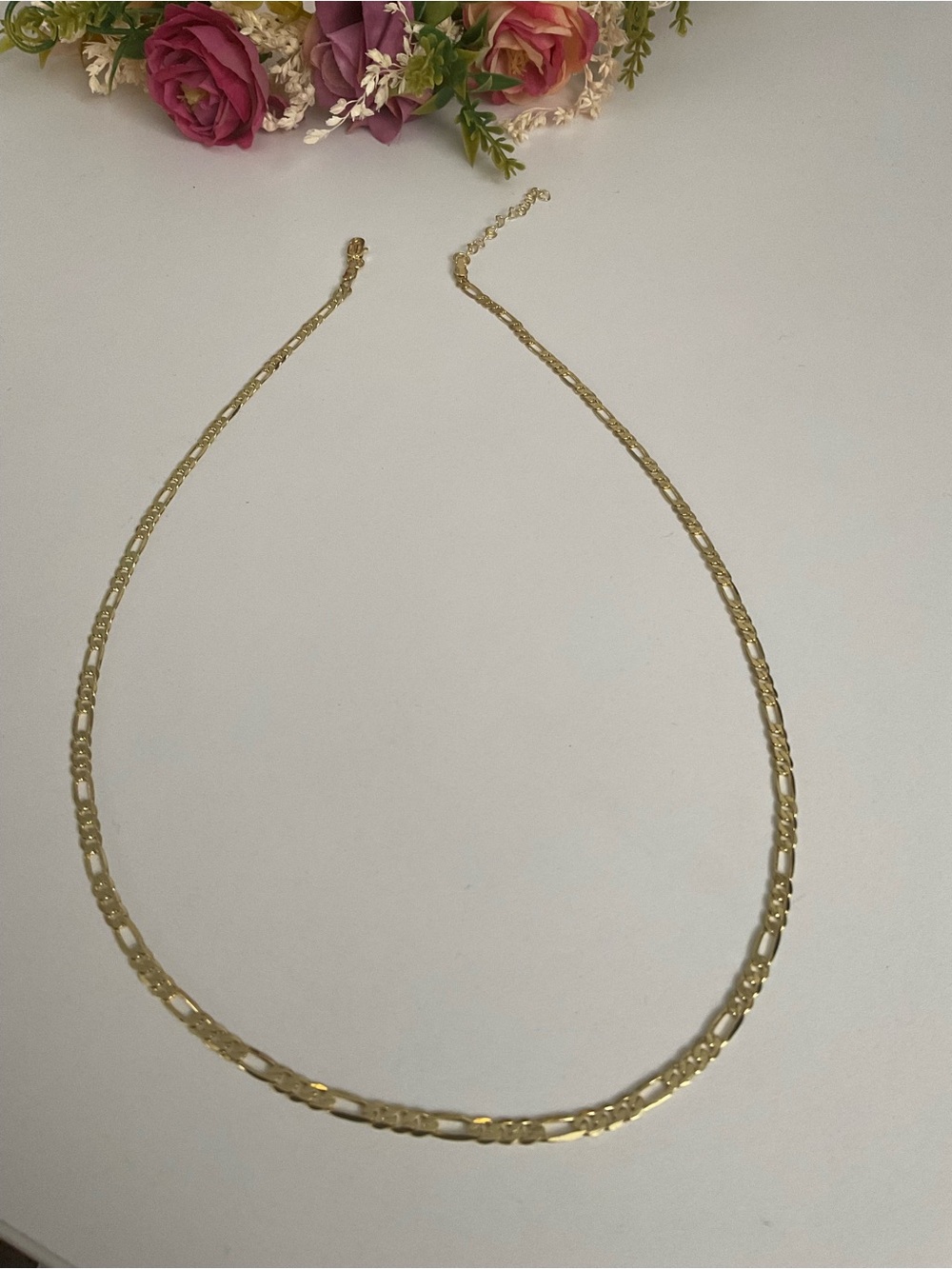 14K Gold Plated Chain Necklace - Classic Link Design